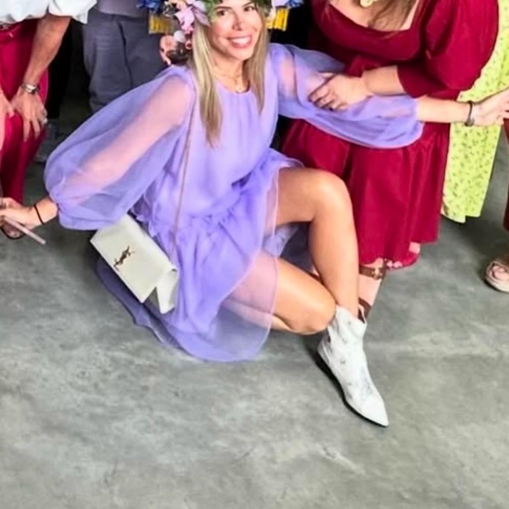 Cynthia Rowley Lavendar Purple Organza Dress - Picture 5 of 5